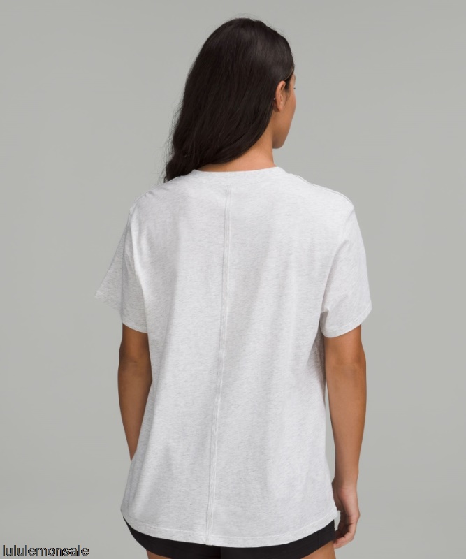 Lululemon Damen DELULU320 | Grau All Yours Baumwoll T-shirt